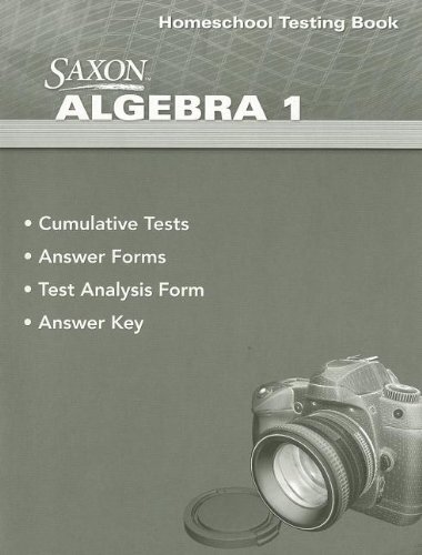 Saxon Algebra 1 Homeschool Testing …, Hake, Stephen D