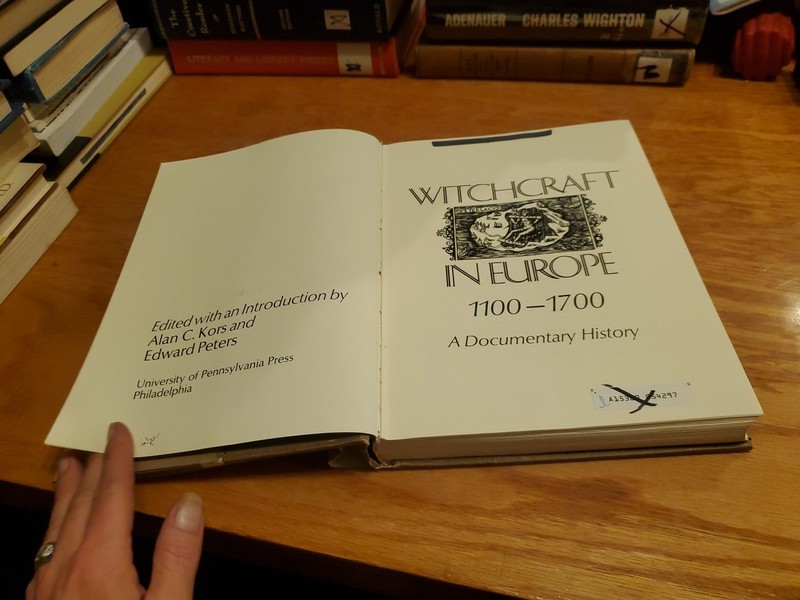 Witchcraft in Europe, 1100-1700: A Documentary History by Kors, Peters 1972 HCDJ gallery