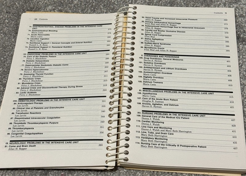 Manual Of Intensive Care Medicine By Rippe Csete Little Brown Spiral Manual 1987 gallery