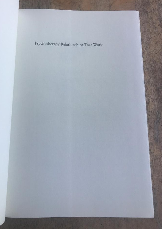 PSYCHOTHERAPY RELATIONSHIPS THAT WORK ~J NORCROSS ~2011 ~RESPONSIVENESS ~2ND ED. gallery