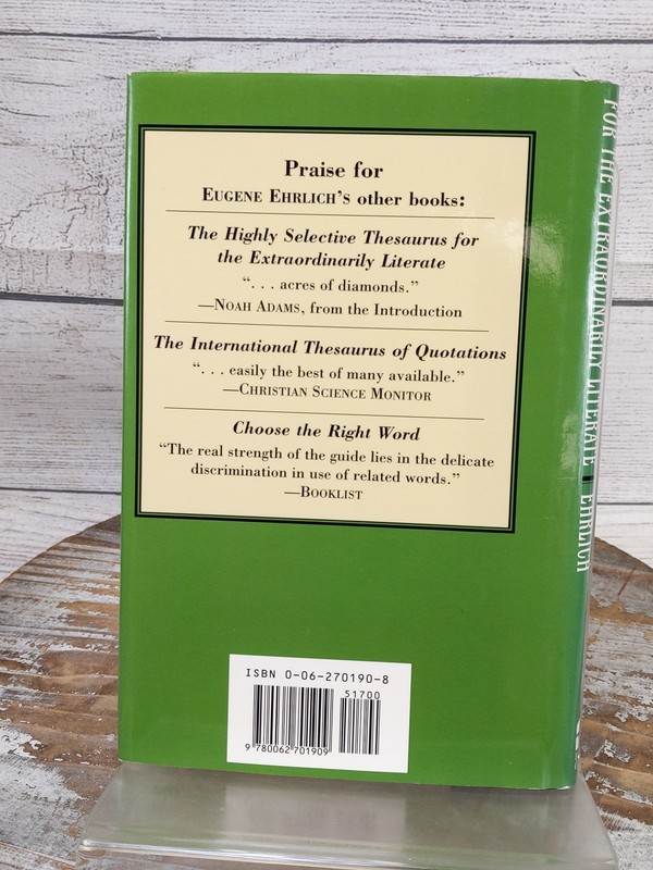 The Highly Selective Dictionary for Extraordinarily Literate Eugene Ehrlich HCDJ gallery