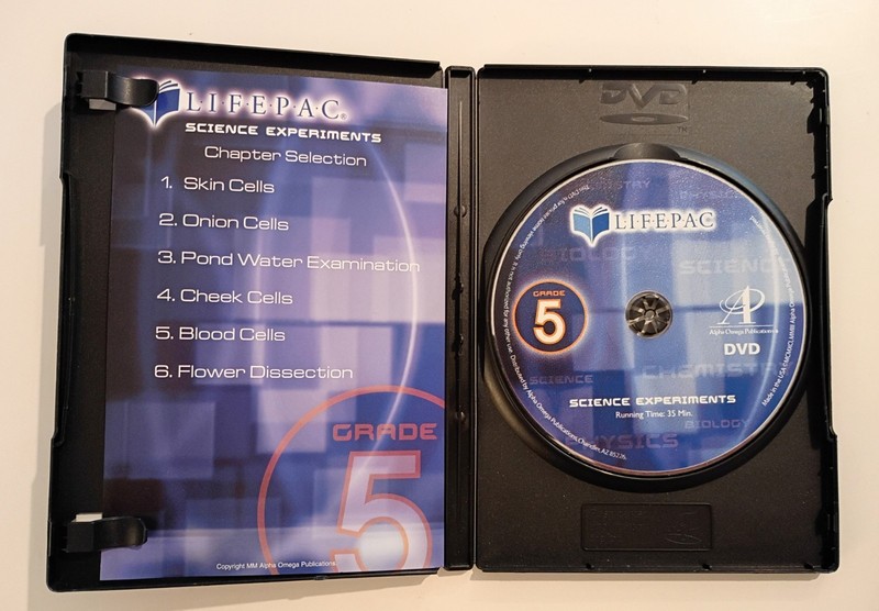 Lifepac Science Experiments DVDs Grade 5 6 7 AOP Alpha Omega Homeschool Videos gallery