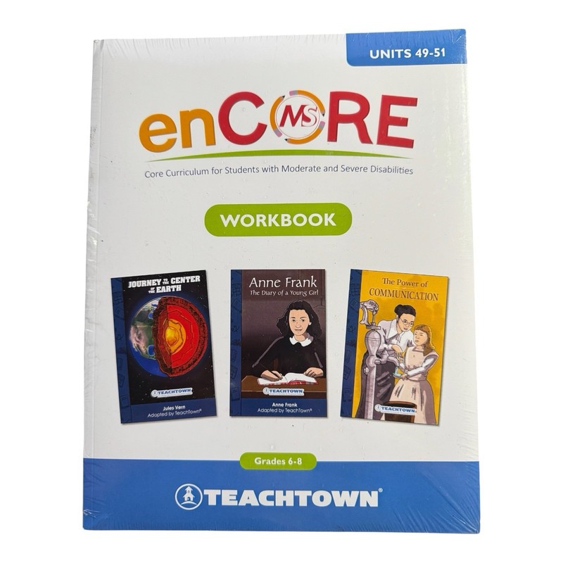 Teachtown enCORE Curriculum Workbook Grade 6-8 Units 49-51