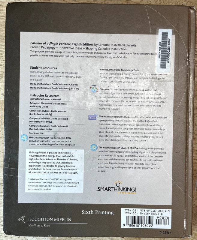 Calculus of a Single Variable (Larson, Hostetler, Edwards) (Eighth Edition) gallery