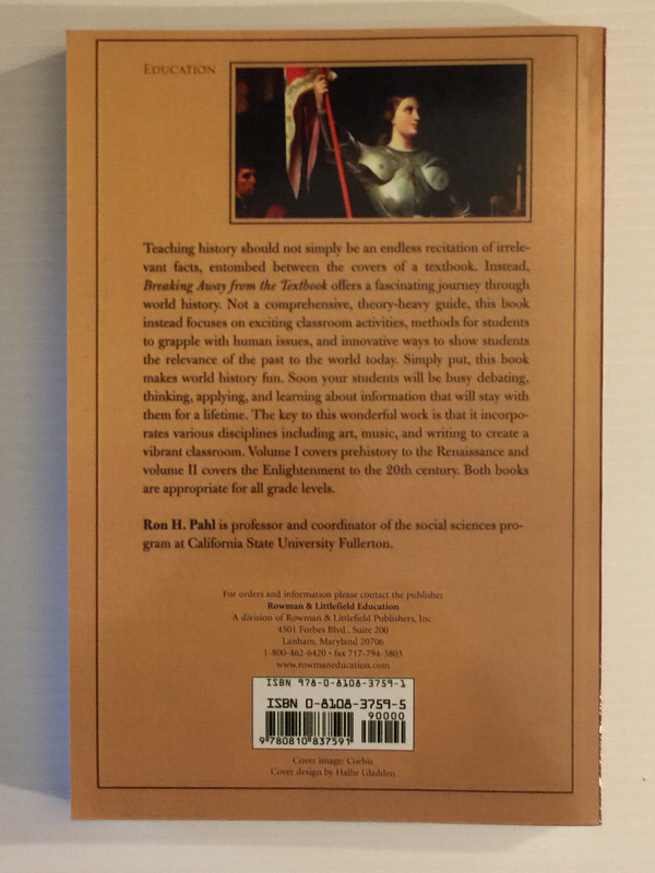 Breaking Away from the Textbook: Creative Ways to Teach WH V#1 Pahl gallery