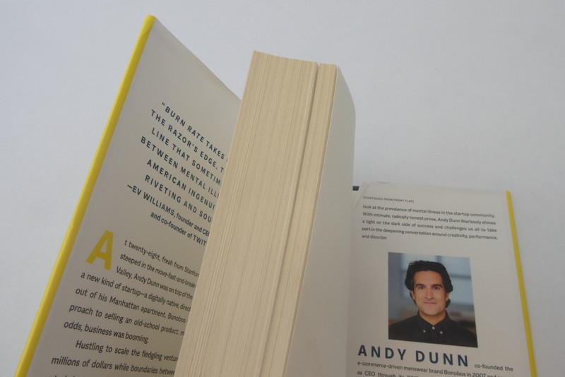First Edition First Printing Burn Rate Launching A Startup Andy Dunn HC Book gallery