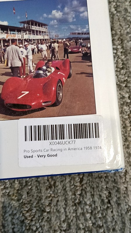 Pro Sports Car Racing in America 1958-1974 Friedman Hardcover (1999) [VG] gallery