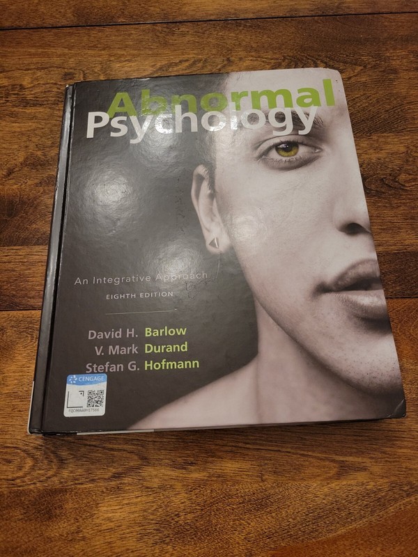 Abnormal Psychology : An Integrative Approach by Barlow – 8th Edition Hardcover