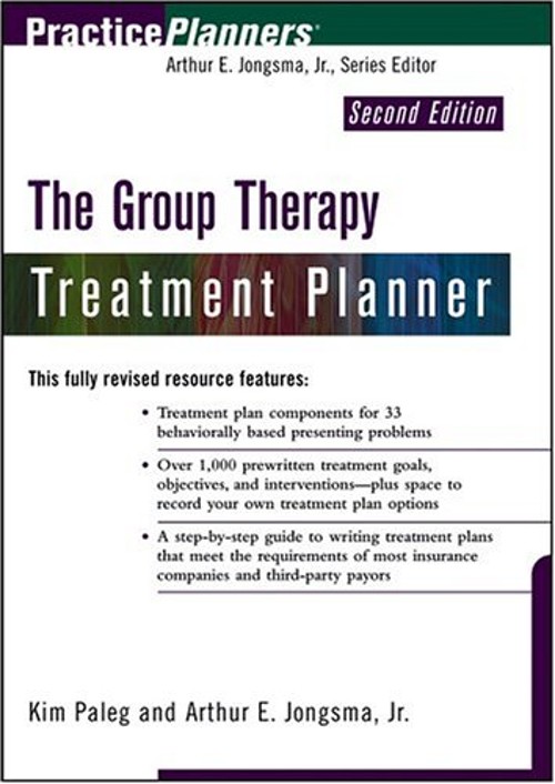 The Group Therapy Treatment Planner Kim, Jongsma, Arthur E., Jr.
