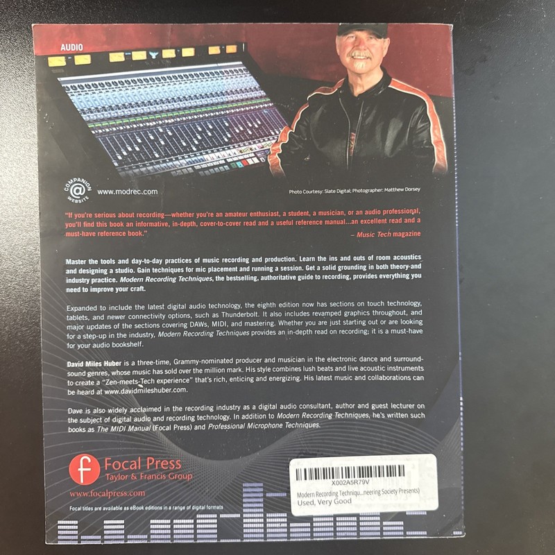 Audio Engineering Society Presents Ser.: Modern Recording Techniques by David... gallery
