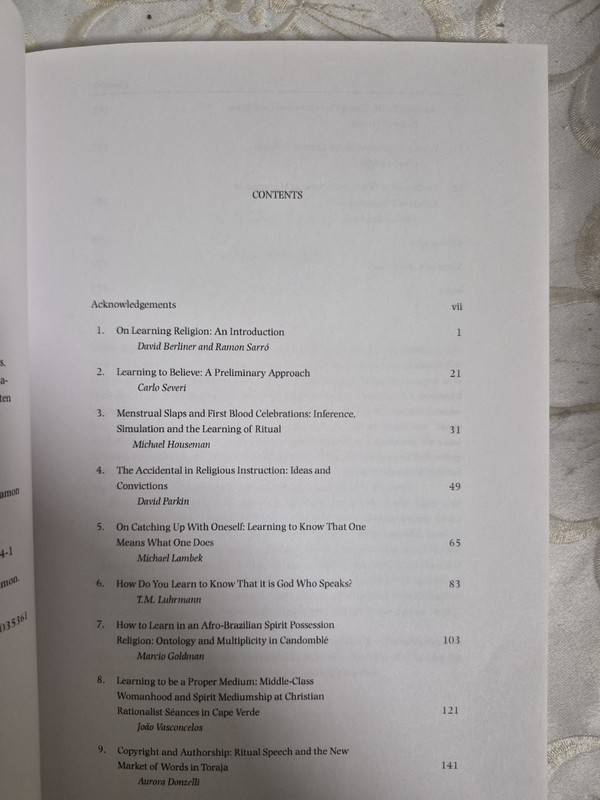 LEARNING RELIGION: ANTHROPOLOGICAL APPROACHES (METHODOLOGY By David VG gallery
