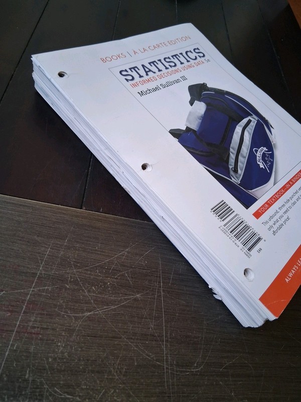 Statistics: Informed Decisions Using Data 5th Ed by Sullivan 2017 looseleaf (2) gallery