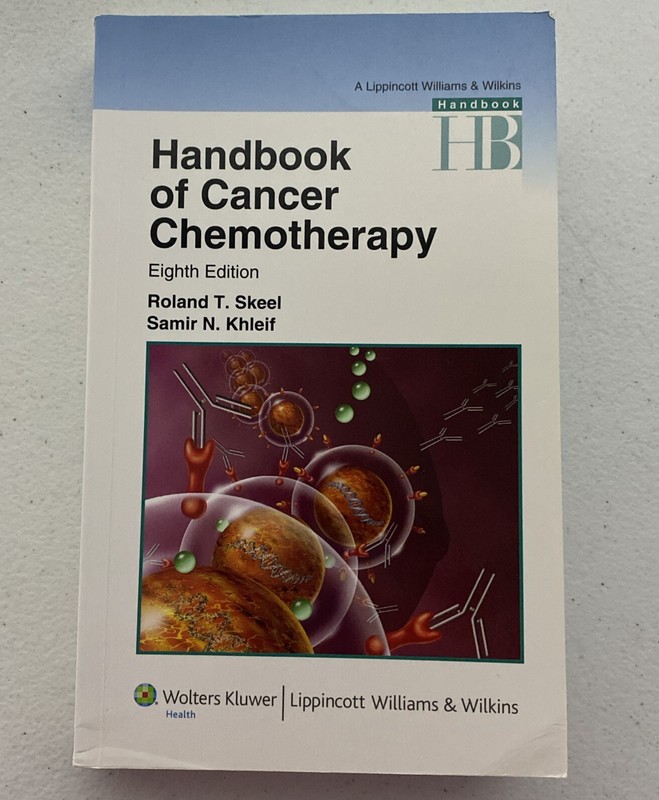 Handbook of Cancer Chemotherapy 8th Ed. Paperback Samir Khleif Roland Skeel LWW