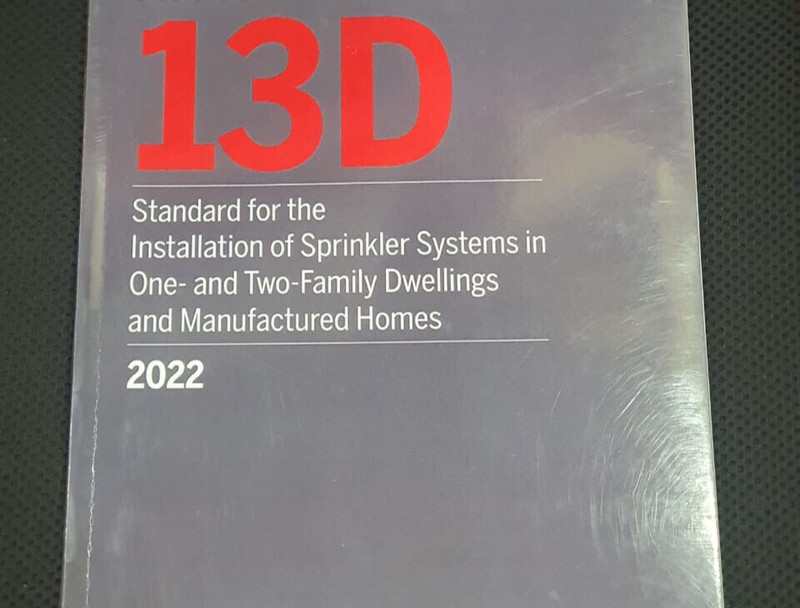 NFPA 13D Standard for Installation of Sprinkler Systems in 1 & 2 USA STOCK