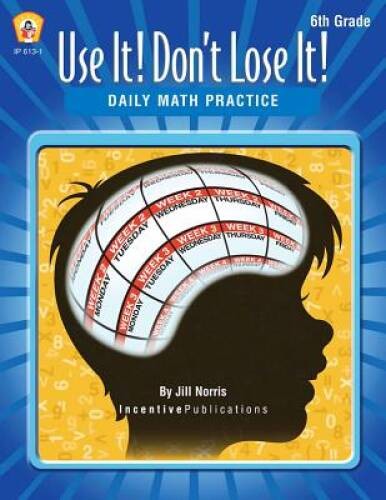 Daily Math Practice 6th Grade: Use It Dont Lose It – Paperback – VERY GOOD
