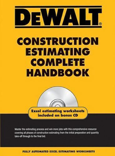 Dewalt Construction Estimating Book Complete Handbook Paperback