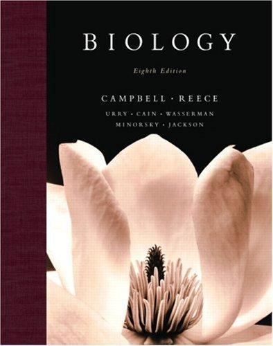Biology HardCover TextBook 2008 8th Edition Campbell Reese Pearson