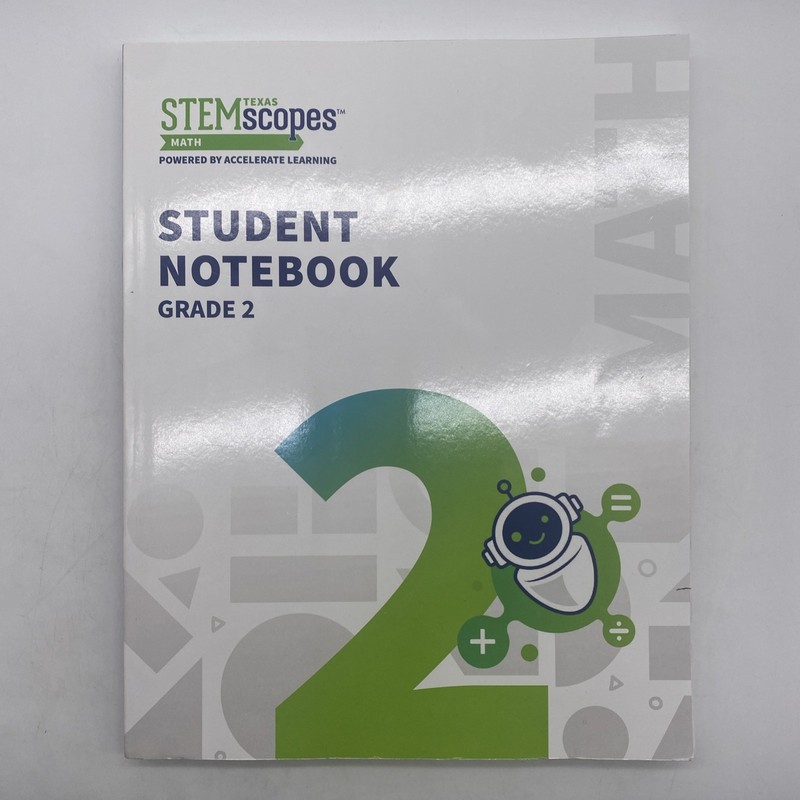 Stem Texas Scopes Math 2nd Grade Student Notebook Unmarked