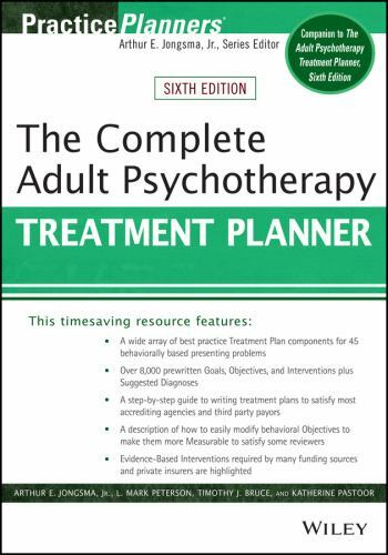 Practiceplanners Ser.: Complete Adult Psychotherapy Treatment Planner by Timothy