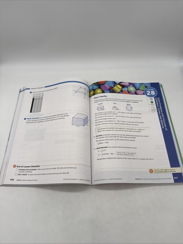 i-Ready Classroom Mathematics Grade 8 Student Texts Volume 1 & 2 - 8th Grade gallery