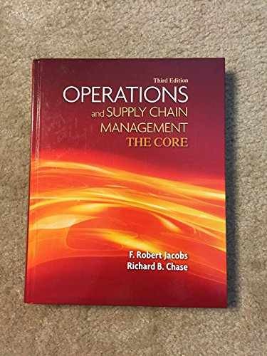 Operations and Supply Chain – Hardcover, by Jacobs F. Robert; – Acceptable