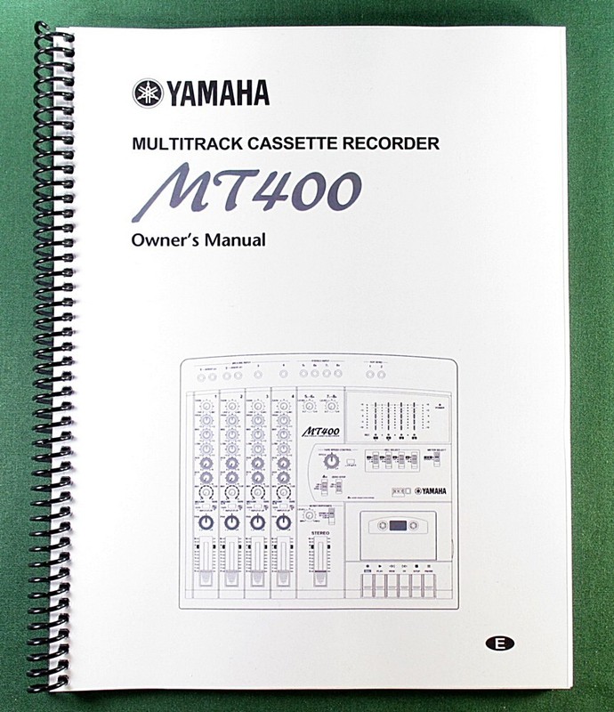 Yamaha MT400 Instruction Manual: 50 Pages & Protective Covers!