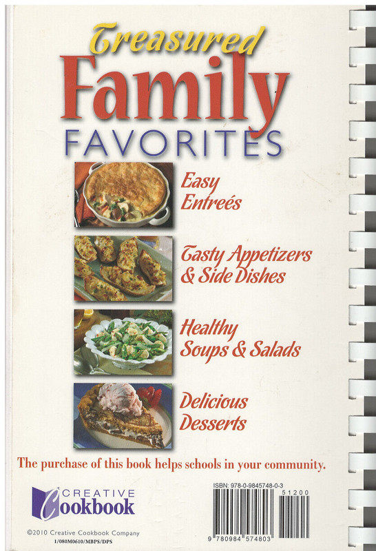 Treasured Family Favorites (2010, Creative Cookbook Company, Spiral Bound) VG gallery