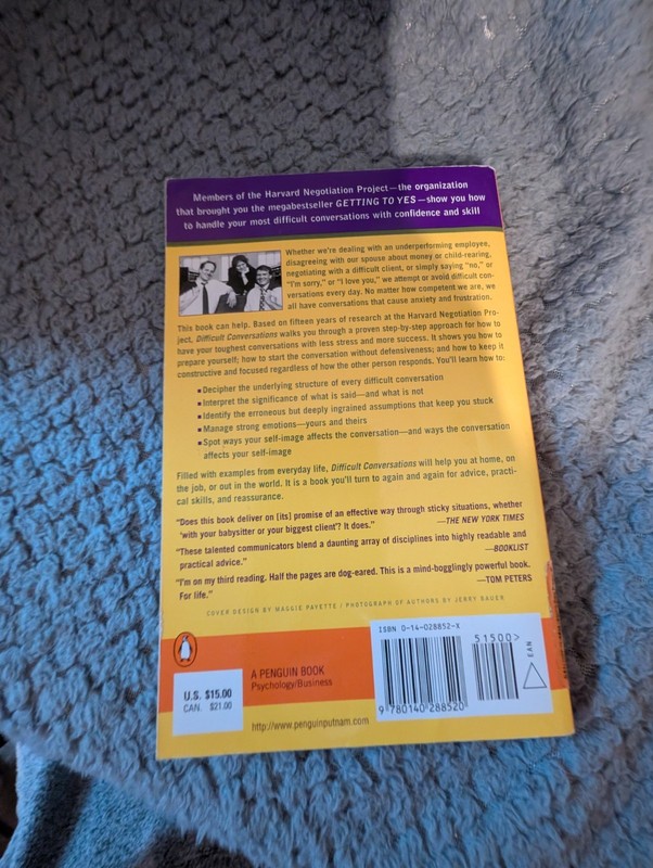 Difficult Conversations : How to Discuss What Matters Most by Douglas Stone PB gallery