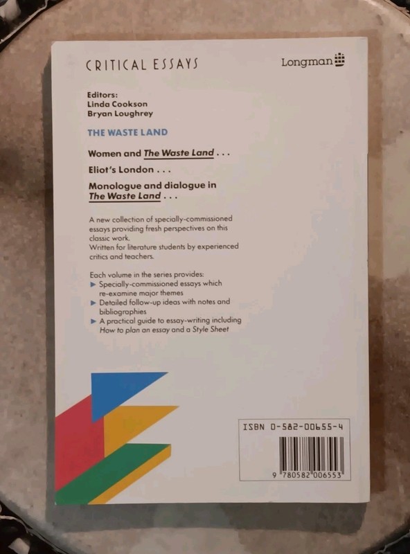 Longman Literature Guides - Critical Essays On The Wasteland by T.S. Eliot. Good gallery