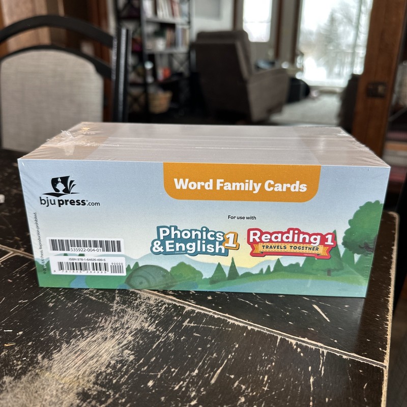 Phonics & English 1 & Reading 1, High Frequency Word Cards, BJU Press