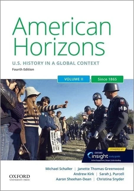 American Horizons: US History in a Global Context, 4th Ed., Vol. 2 – NEW