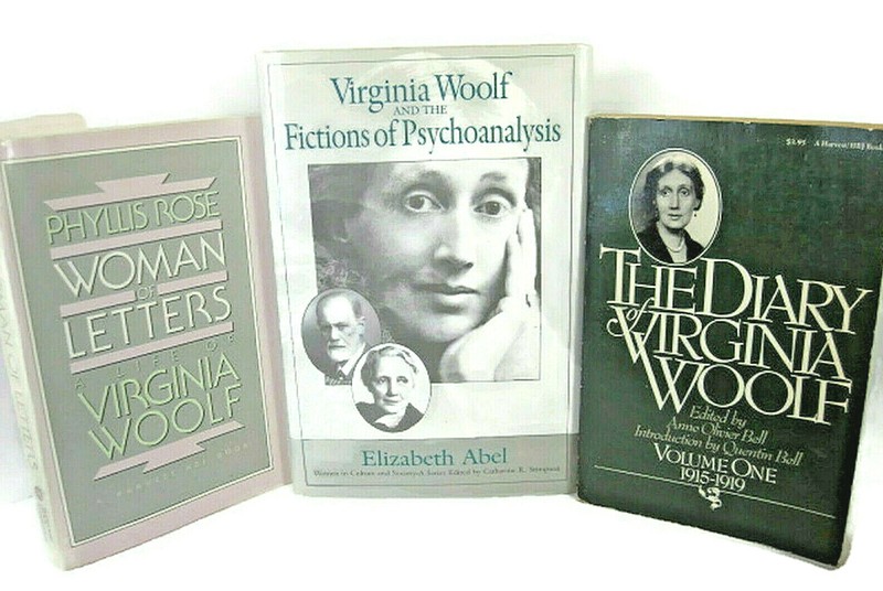 Virginia Woolf Woman Letters Diary 1915-19 Fictions of Psychoanalysis 3-Book Lot