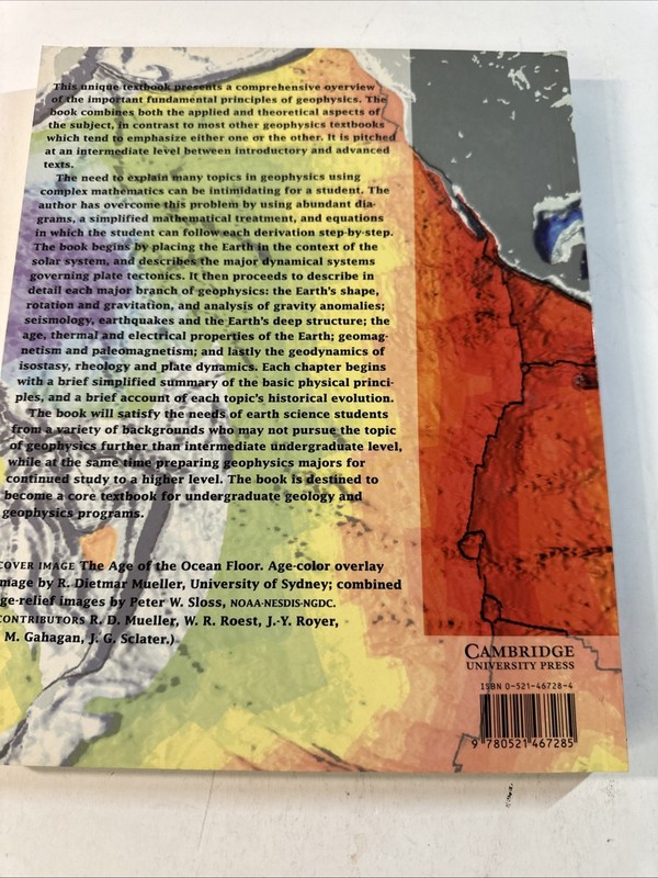 Fundamentals of Geophysics 1997 Edition by William Lowrie - trade paperback LN gallery