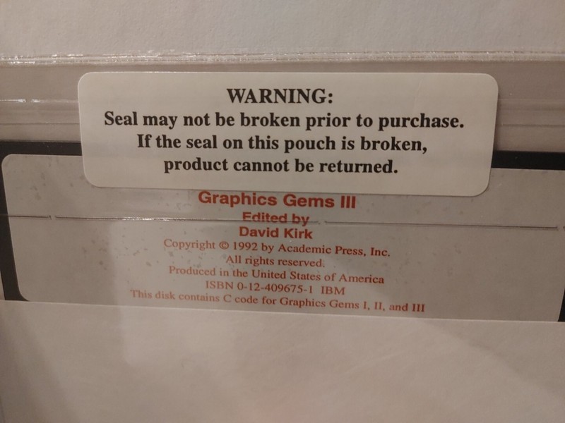 Graphics Gems 3 (IBM Version) - Hardcover With Disc By David Kirk (Read) gallery
