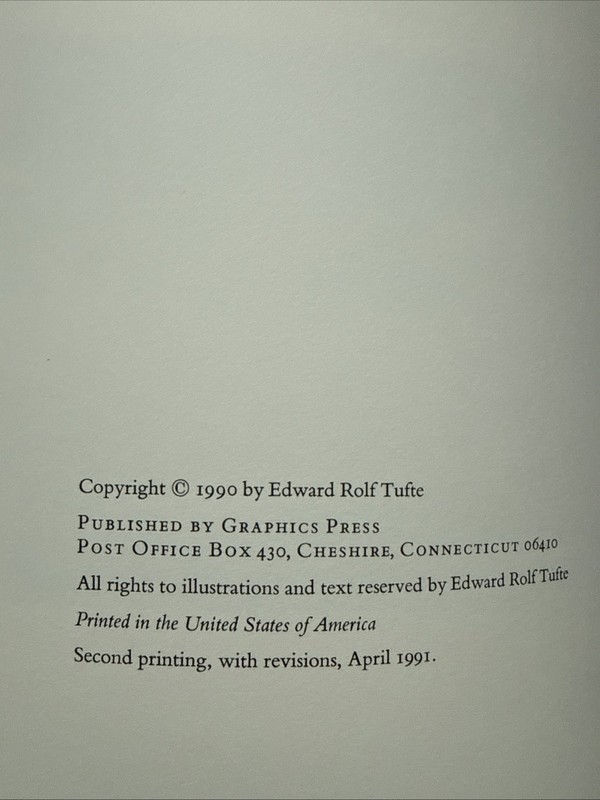 Envisioning Information by Edward R. Tufte (1990, Hardcover) gallery