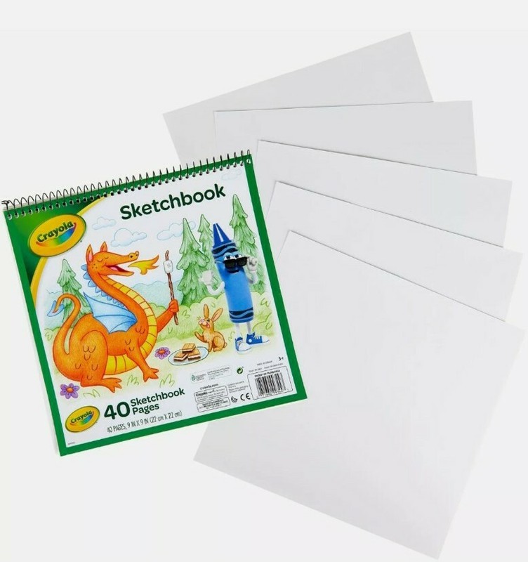 Lot of 6: Crayola Sketchbook 9" X 9" (22cm×22cm) 40 Sketchbook Pages gallery