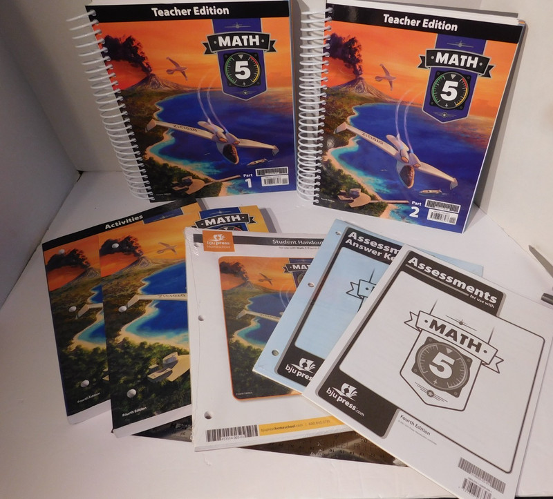 Bju Math 5 – 4th Edition School Curriculum 7 piece set