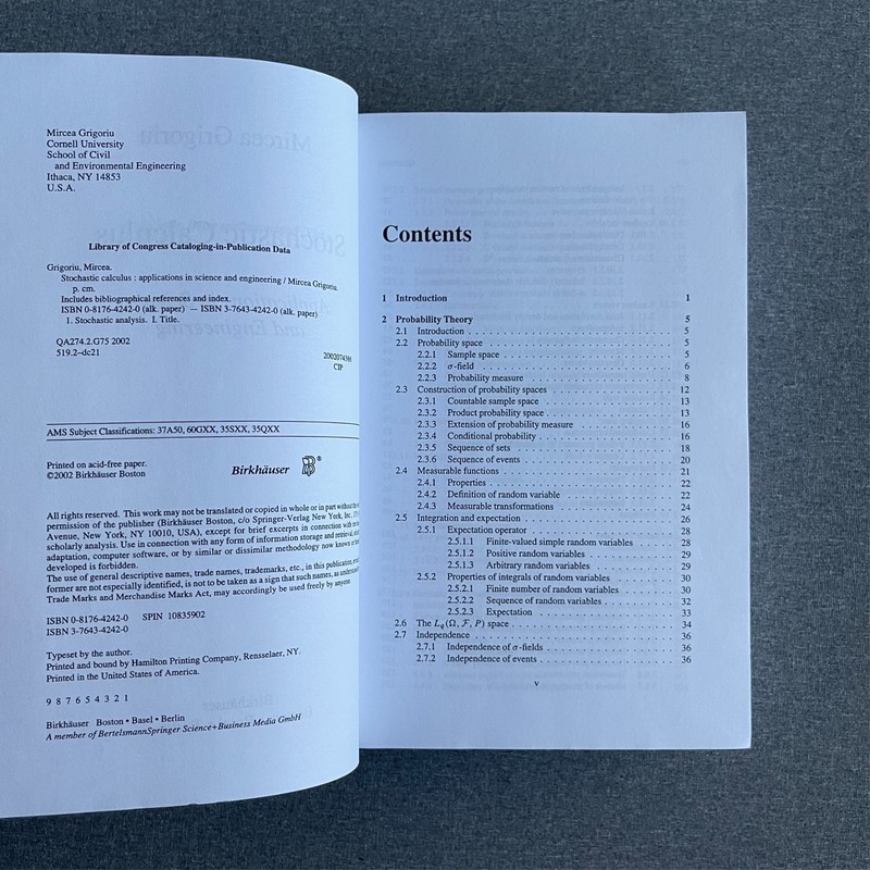 Grigoriu, Mircea - Stochastic Calculus: Applications in Science and Engineering gallery