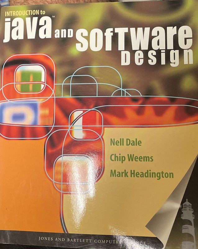 Cs1 – Java Ser.: Introduction to Java and Software Design by Chip Weems, Nell B.
