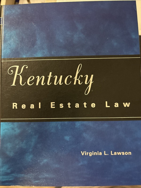 Kentucky Real Estate Law by Virginia L Lawson: Used