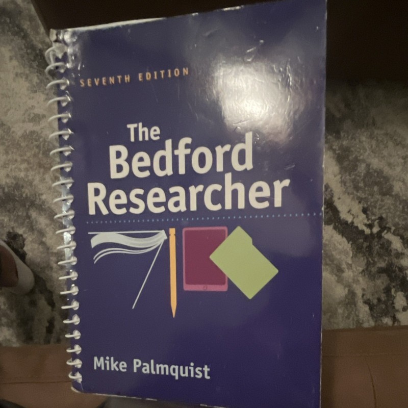 Bedford/St. Martin’s Bedford Researcher 7th Ed Spiral Bound Palmquist