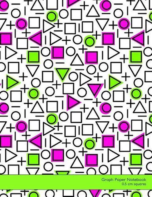 Graph Paper Notebook 0.5 CM Squares: 8.5×11 Notebook Not eBook with Neo-Memphis