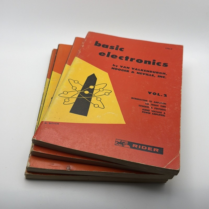 Vintage 1955-1959 Basic Electronics Manuals By Van Valkenburgh Vol 2-5