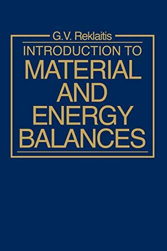 Intro Material Energy Balances, Reklaitis 9780471041313 Fast Free Shipp PB+=