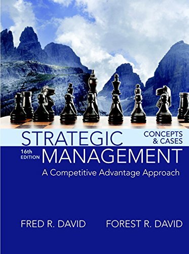 Strategic Management Concepts and Cases Fred David