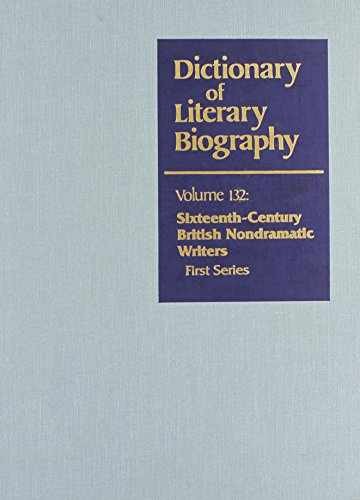 DLB 132: Sixteenth-Century – Hardcover, by Richardson David A. – Very Good