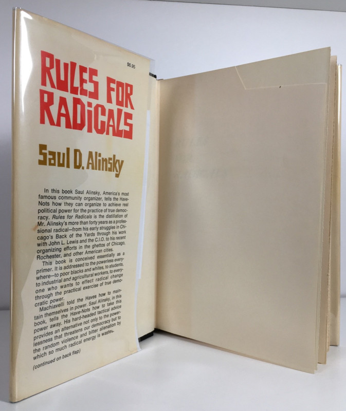 RULES FOR RADICALS Saul Alinsky 1971 RARE EDITION HARDCOVER *READ* PRIMER HC DJ gallery