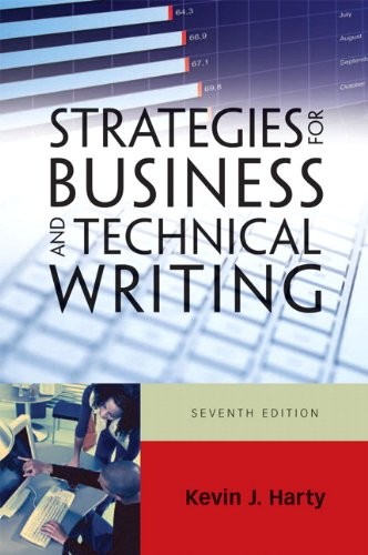 STRATEGIES FOR BUSINESS AND TECHNICAL WRITING (7TH By Kevin J. Harty **Mint**