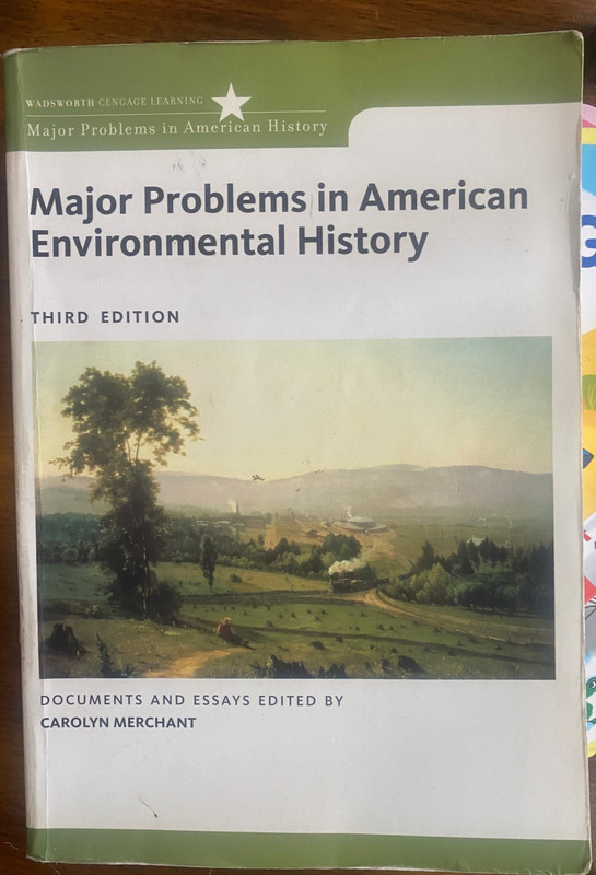 Major Problems in American Environmental History Third Edition