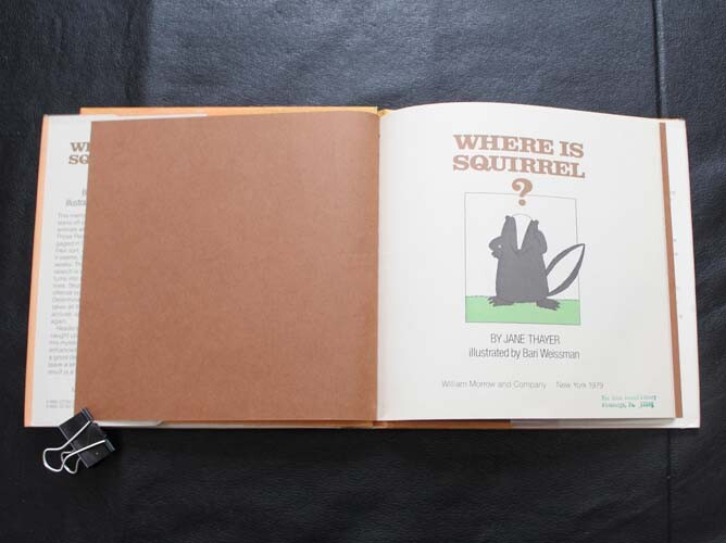 Where is Squirrel ? ~ Jane Thayer ~ Ex Library ~ 1979 ~ William Morrow & Co. gallery